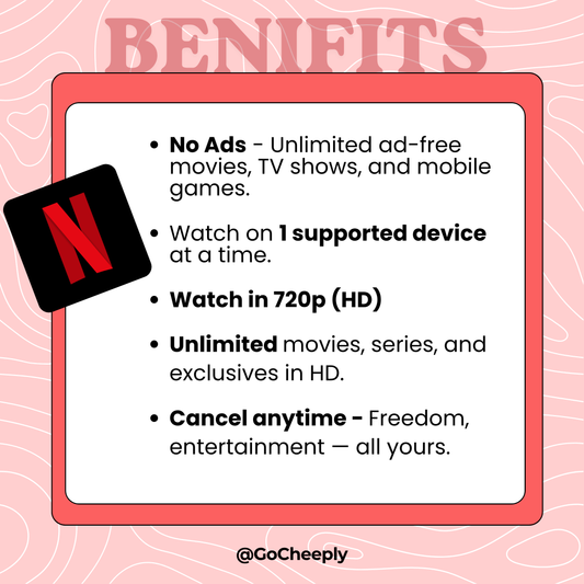 8. Netflix Premium- Basic - No Ads